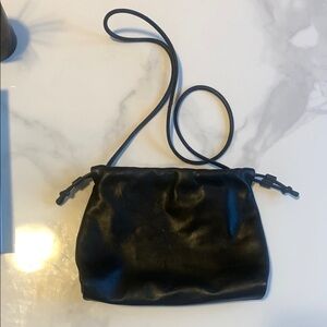 COS Mini Cavatelli Black Leather Bag